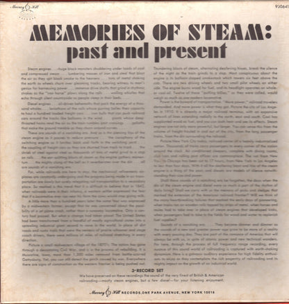 No Artist : Memories Of Steam: Past And Present (A Collection Of Locomotive Stereophonic Recordings) (LP,Stereo)