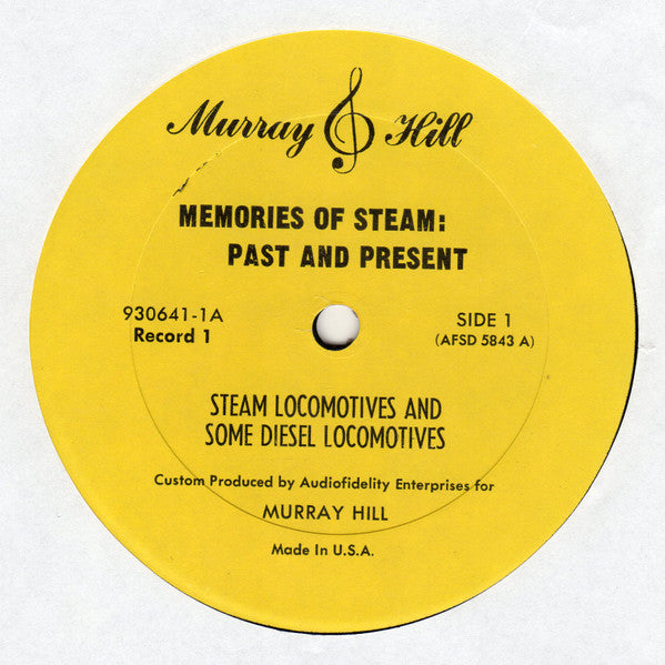 No Artist : Memories Of Steam: Past And Present (A Collection Of Locomotive Stereophonic Recordings) (LP,Stereo)