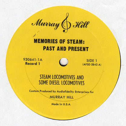 No Artist : Memories Of Steam: Past And Present (A Collection Of Locomotive Stereophonic Recordings) (LP,Stereo)