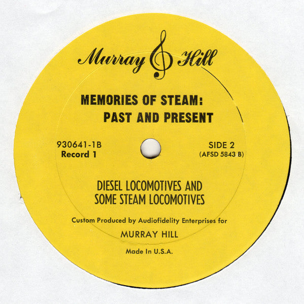 No Artist : Memories Of Steam: Past And Present (A Collection Of Locomotive Stereophonic Recordings) (LP,Stereo)