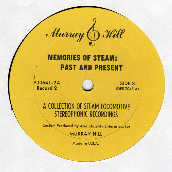 No Artist : Memories Of Steam: Past And Present (A Collection Of Locomotive Stereophonic Recordings) (LP,Stereo)