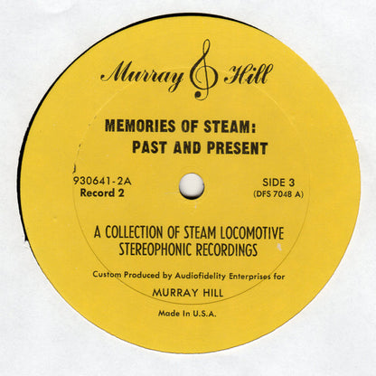 No Artist : Memories Of Steam: Past And Present (A Collection Of Locomotive Stereophonic Recordings) (LP,Stereo)