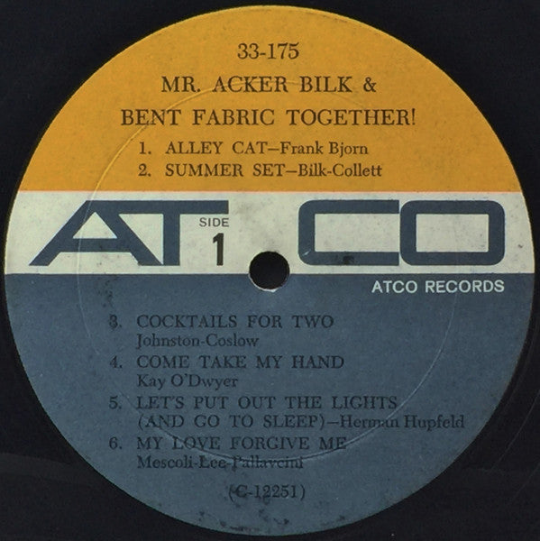 Acker Bilk & Bent Fabric : Together! (LP,Album,Mono)