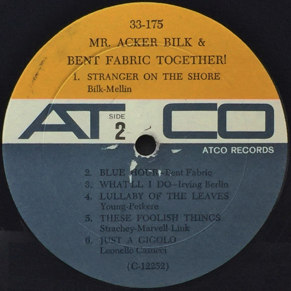 Acker Bilk & Bent Fabric : Together! (LP,Album,Mono)