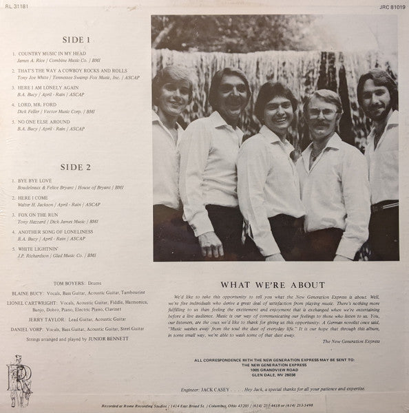 New Generation Express, The : What We're About (LP,Album)