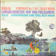 Gustav Mahler - Leonard Bernstein · New York Philharmonic, Jennie Tourel : Symphony No. 5 In C-Sharp Minor / Kindertotenlieder (LP,Album,Reissue,Stereo)