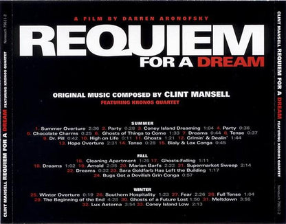 Clint Mansell Featuring Kronos Quartet : Requiem For A Dream (Album)
