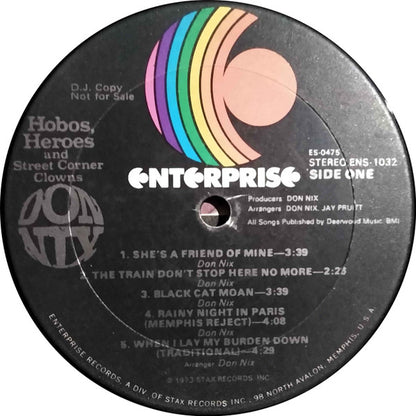 Don Nix : Hobos, Heroes And Street Corner Clowns (LP,Album,Promo,Stereo)