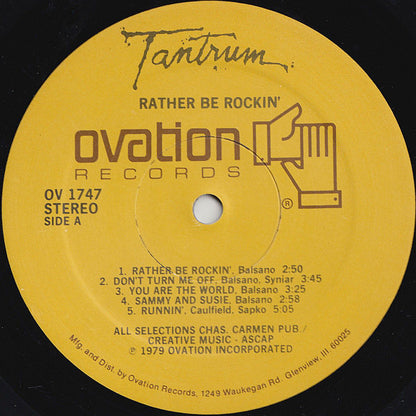 Tantrum (9) : Rather Be Rockin' (LP,Album)