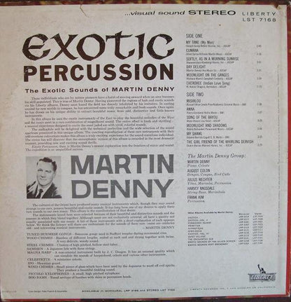 Martin Denny : Exotic Percussion - The Exotic Sounds Of Martin Denny (LP,Album,Stereo)