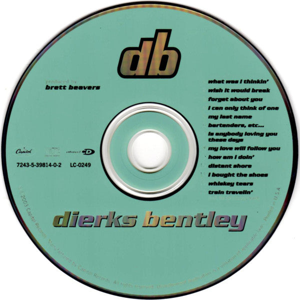 Dierks Bentley : Dierks Bentley (HDCD,Album,Club Edition,Enhanced)