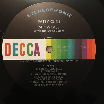 Patsy Cline : Showcase With The Jordanaires (LP,Album,Reissue,Repress,Stereo)