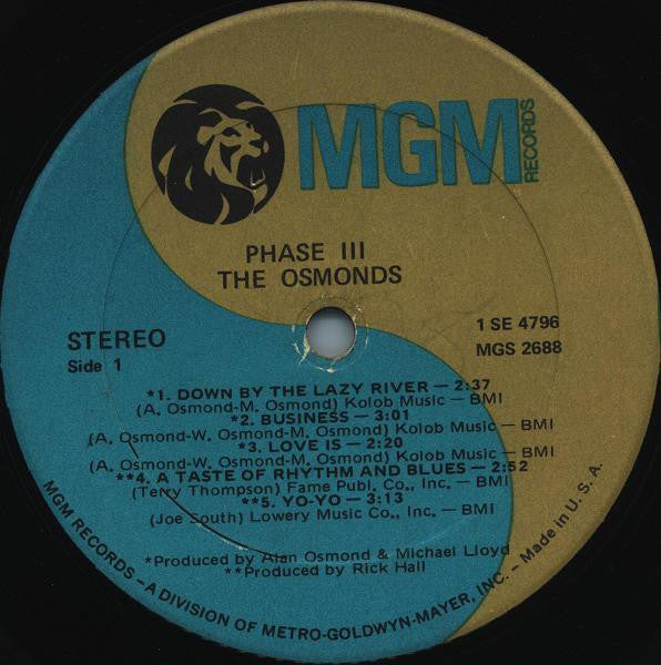 Osmonds, The : Phase III (LP,Album)