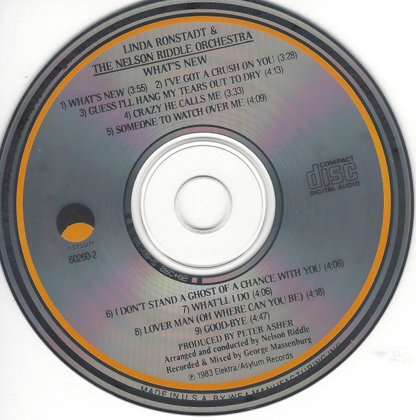 Linda Ronstadt & Nelson Riddle And His Orchestra : What's New (Album)