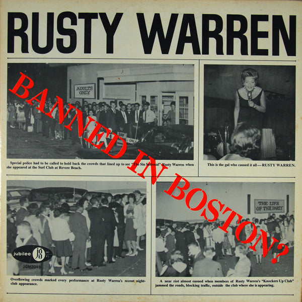 Rusty Warren : Banned In Boston? (LP,Album,Mono)