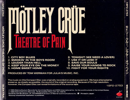 Mötley Crüe : Theatre Of Pain (Album)