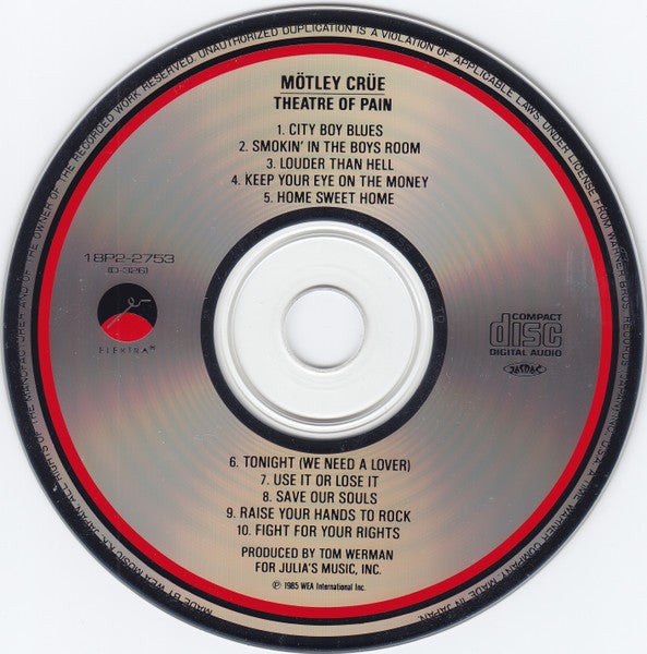 Buy Mötley Crüe : Theatre Of Pain (Album) now! – Nail City