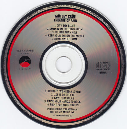 Mötley Crüe : Theatre Of Pain (Album)