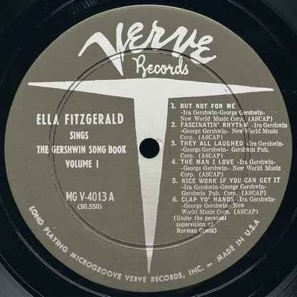 Ella Fitzgerald : Ella Fitzgerald Sings The Gershwin Song Book Vol. 1 (LP,Album,Mono)