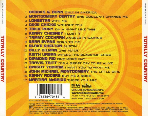 Various : Totally Country (HDCD,Compilation,Repress,Stereo)