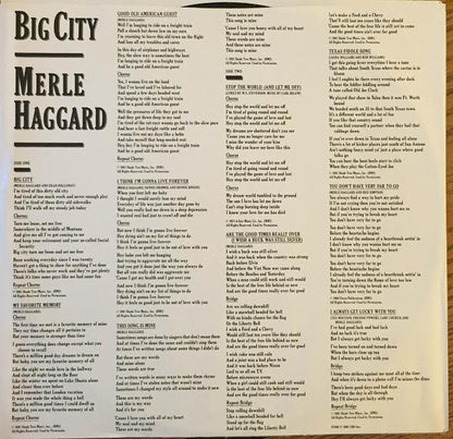 Merle Haggard : Big City (LP,Album,Stereo)