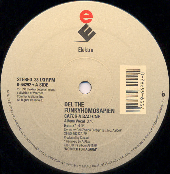 Del Tha Funkee Homosapien : Catch A Bad One (12",33 ⅓ RPM)