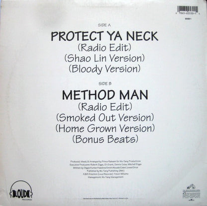 Wu-Tang Clan : Protect Ya Neck (12",33 ⅓ RPM,Stereo)