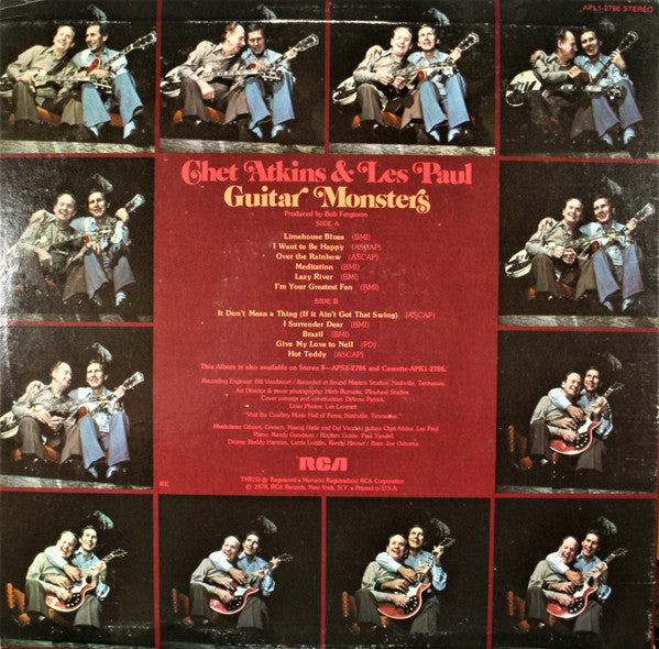 Chet Atkins And Les Paul : Guitar Monsters (LP,Album)