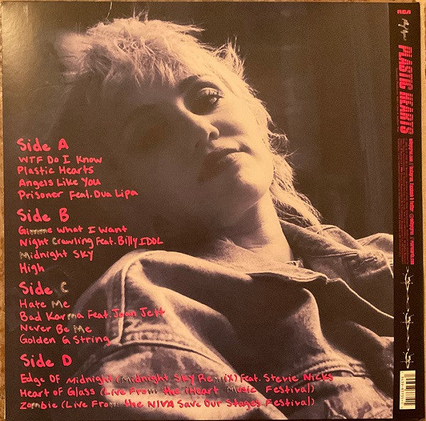 Miley Cyrus : Plastic Hearts (LP,Album,Repress)