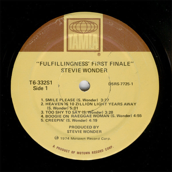 Stevie Wonder : Fulfillingness' First Finale (LP,Album)