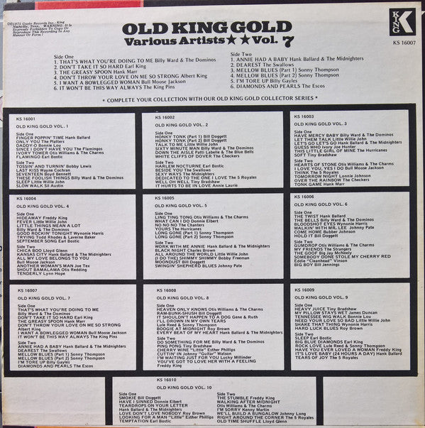 Various : Old King Gold Volume 7 (LP,Compilation)