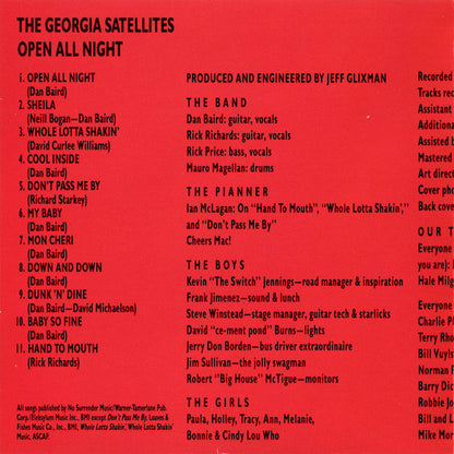 Georgia Satellites, The : Open All Night (Album)