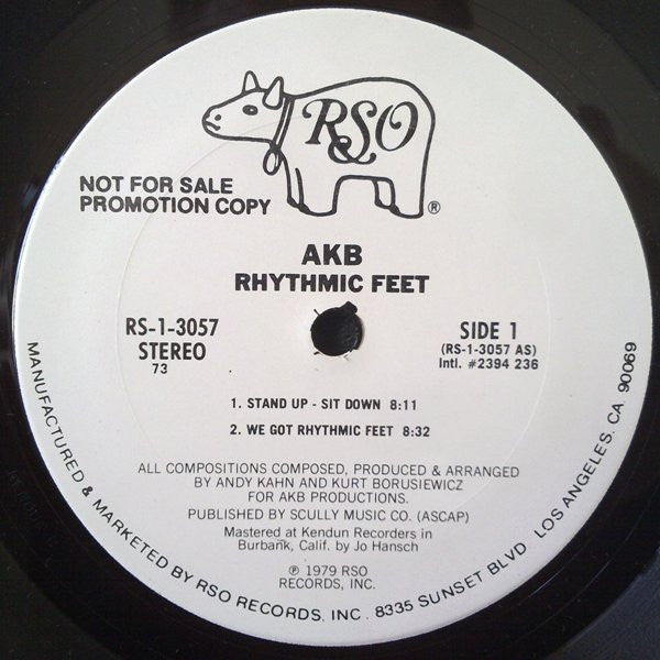AKB : Rhythmic Feet (LP,Partially Mixed,Promo)
