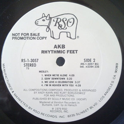 AKB : Rhythmic Feet (LP,Partially Mixed,Promo)