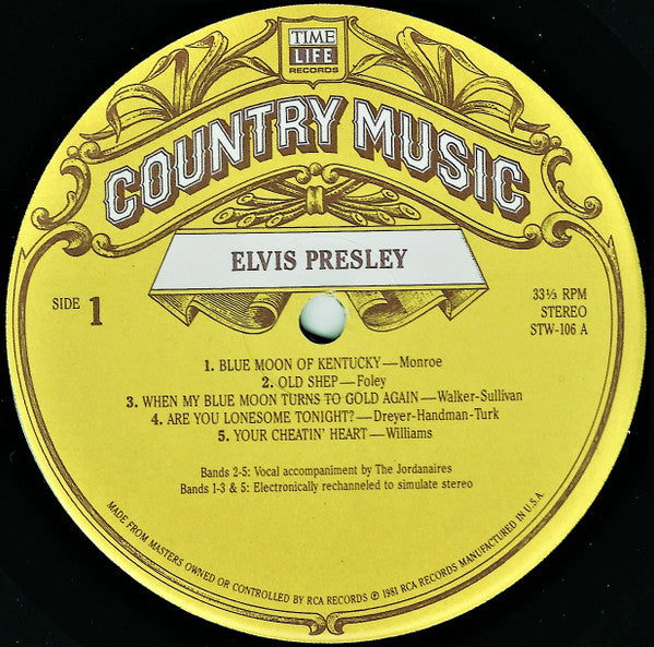 Elvis Presley : Country Music (LP,Compilation)