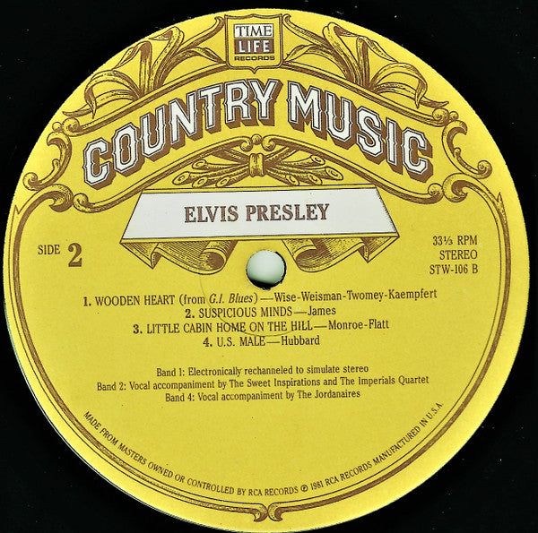 Elvis Presley : Country Music (LP,Compilation)