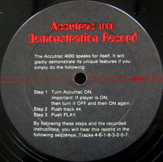 Unknown Artist : Seeing Is Believing - Accutrac 4000 (LP)