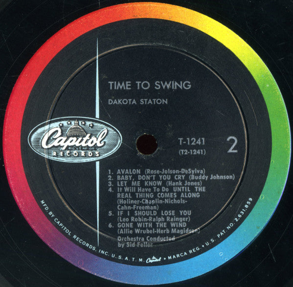 Dakota Staton : Time To Swing (LP,Album,Mono)