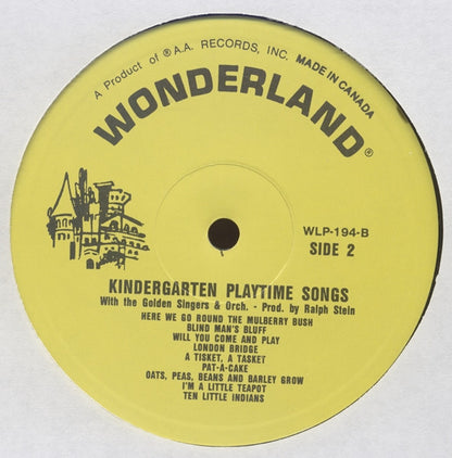 Golden Orchestra And Chorus : Kindergarten Playtime Songs (LP)