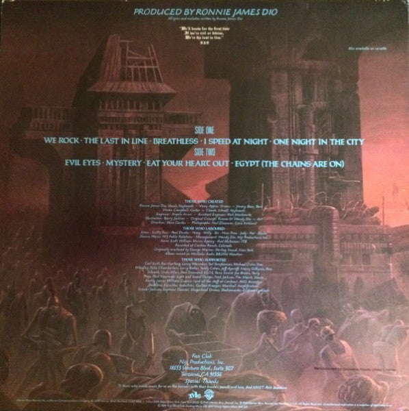 Dio (2) : The Last In Line (LP,Album,Club Edition,Stereo)