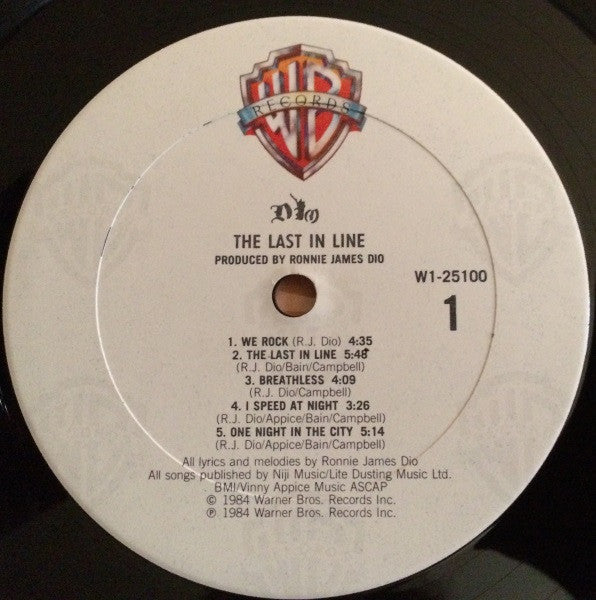 Dio (2) : The Last In Line (LP,Album,Club Edition,Stereo)