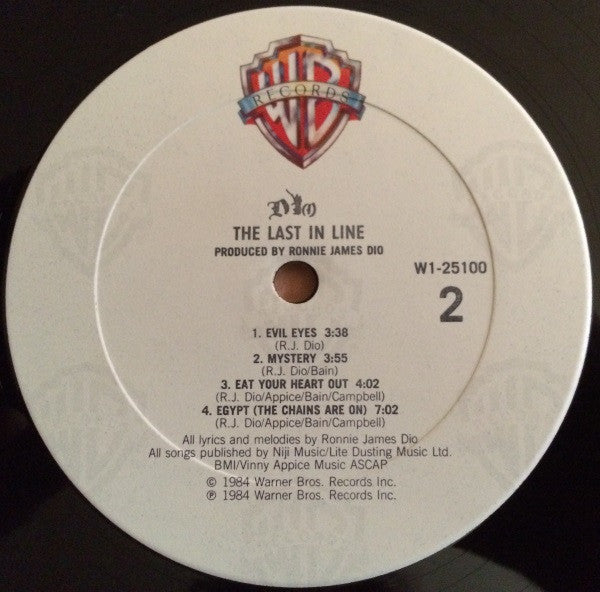 Dio (2) : The Last In Line (LP,Album,Club Edition,Stereo)
