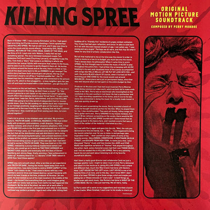 Perry Monroe : Killing Spree (Original Motion Picture Soundtrack) (LP,Limited Edition)