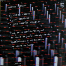 George Antheil - Vera Beths, Reinbert de Leeuw, Nederlands Blazers Ensemble : Ballet Mécanique / A Jazz Symphony / Violin Sonatas No. 1 & 2 (LP,Reissue)
