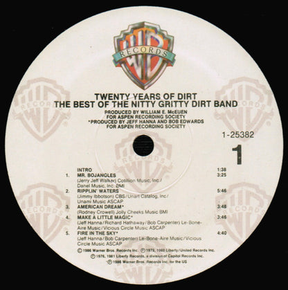 Nitty Gritty Dirt Band : Twenty Years Of Dirt - The Best Of The Nitty Gritty Dirt Band (LP,Compilation)