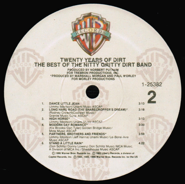 Nitty Gritty Dirt Band : Twenty Years Of Dirt - The Best Of The Nitty Gritty Dirt Band (LP,Compilation)