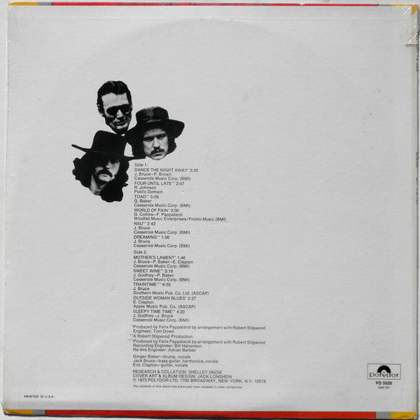 Cream (2) : Off The Top (LP,Compilation)