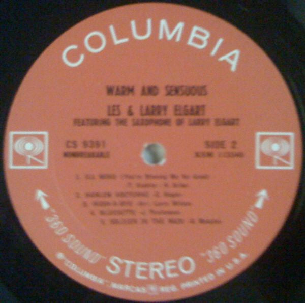 Les & Larry Elgart : Warm And Sensuous (LP,Album,Stereo)
