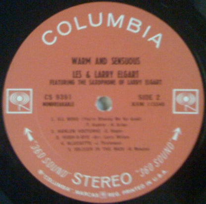 Les & Larry Elgart : Warm And Sensuous (LP,Album,Stereo)