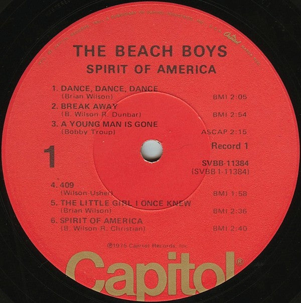 Beach Boys, The : Spirit Of America (LP,Compilation,Reissue,Repress)